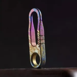 Mini Titanium Keychain Carabiner Bag Zipper Head Repair DIY Accessories (3)