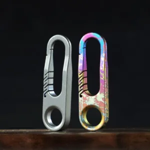 Mini Titanium Keychain Carabiner Bag Zipper Head Repair DIY Accessories (3) 1 11zon