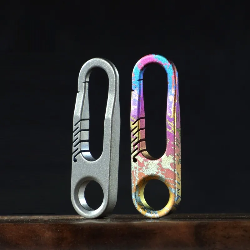 Mini Titanium Keychain Carabiner Bag Zipper Head Repair DIY Accessories (3) 1 11zon