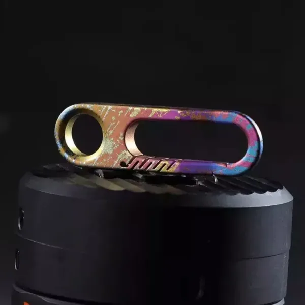 Mini Titanium Keychain Carabiner Bag Zipper Head Repair DIY Accessories (4)