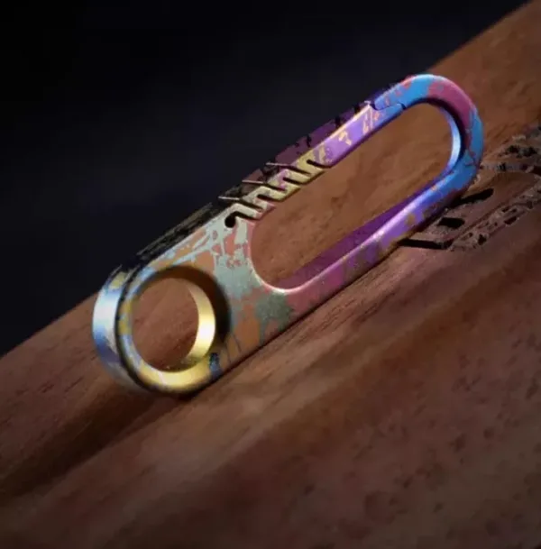 Mini Titanium Keychain Carabiner Bag Zipper Head Repair DIY Accessories (8)