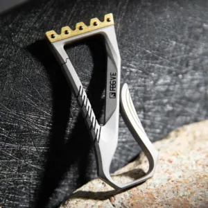 Titanium Inlaid Copper Crown Keychain