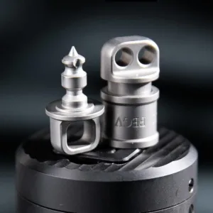 Titanium Quick Release Double Hole Keychain